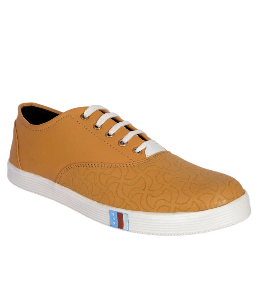 tan canvas sneakers