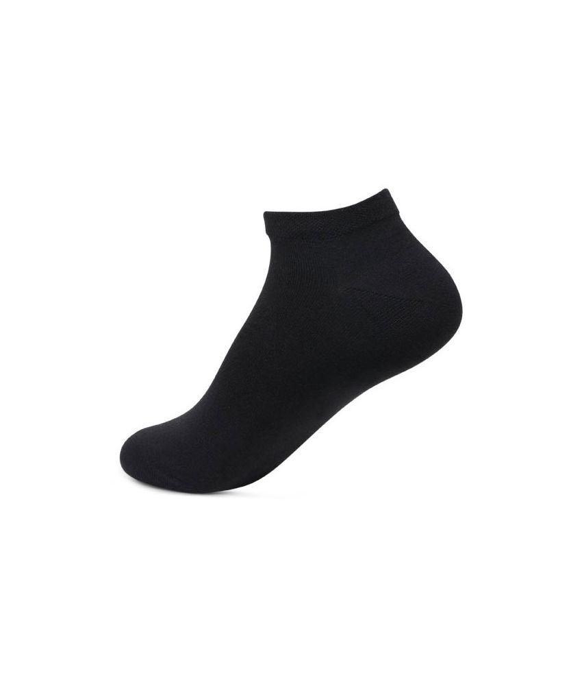 Bonjour Black Cotton Socks for Women - Pack of 4: Buy Online at Low ...