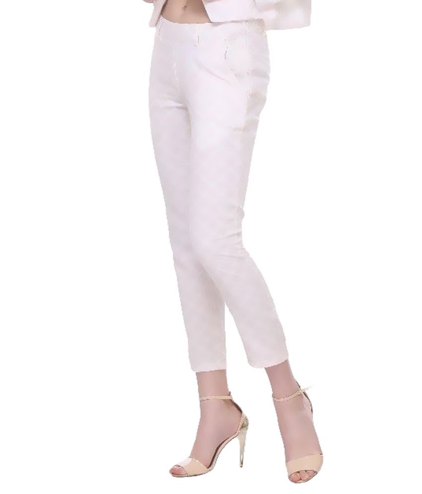 mens white cotton trousers