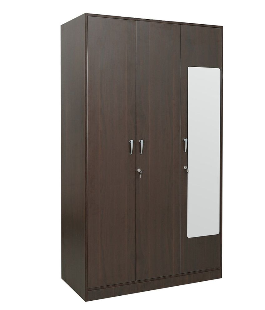 Rawat Lucerne 3 Doors Wardrobe With Mirror Buy Online At Best