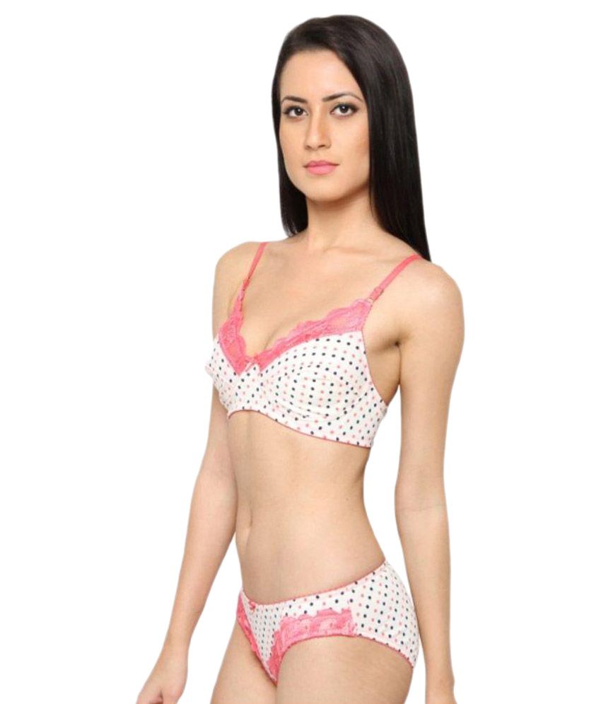 Buy La Zoya White Cotton Bra Panty Sets Online At Best Prices In India Snapdeal