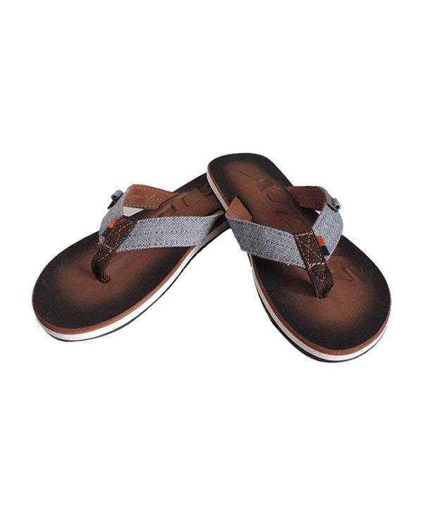 sparx slippers brown