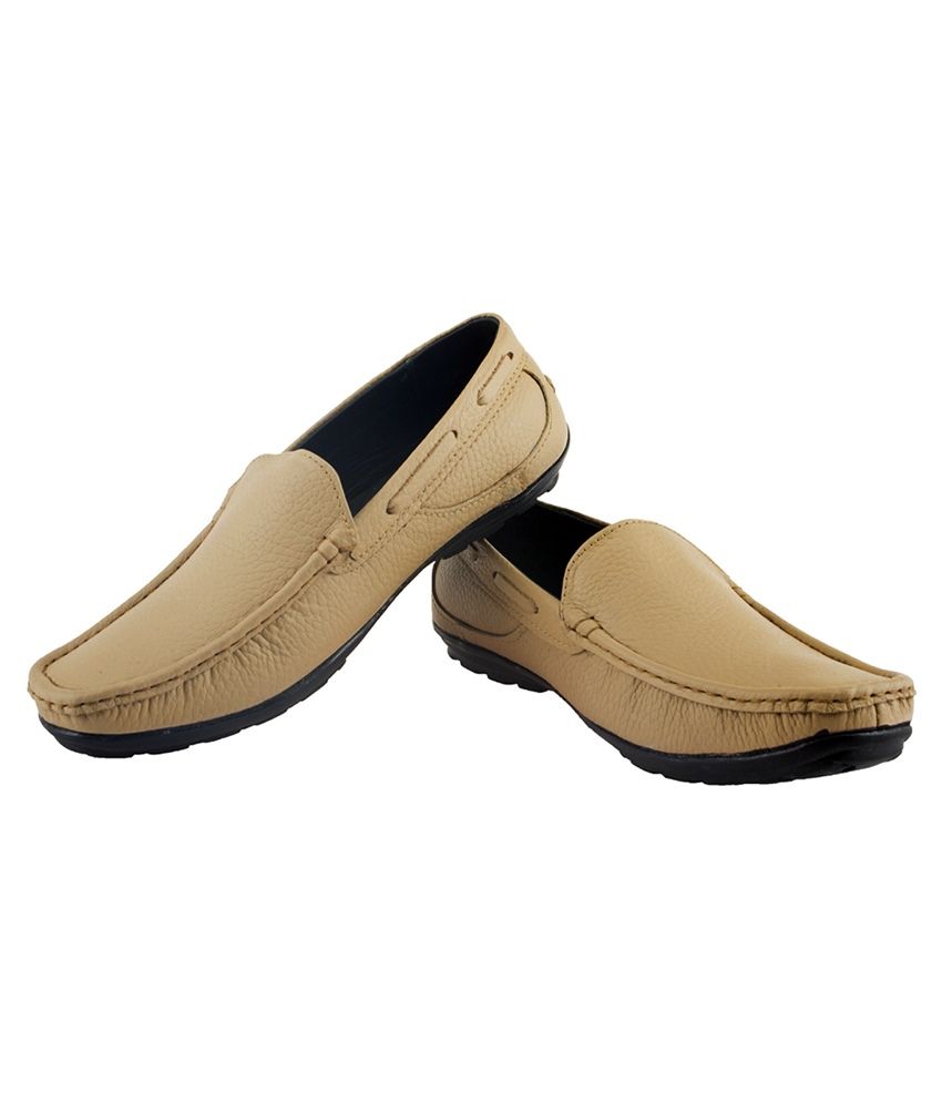 beige backless loafers