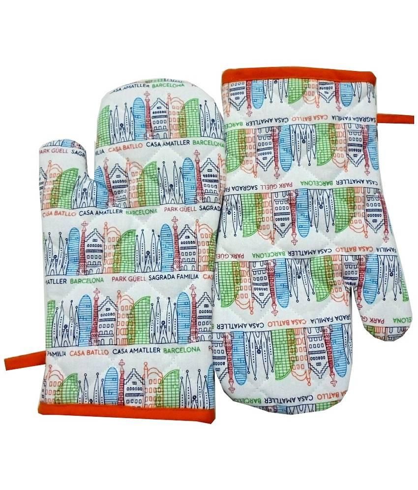 Tidy Multicolour Cotton Kitchen Linen Hand Glove Pack of 2 Buy Tidy