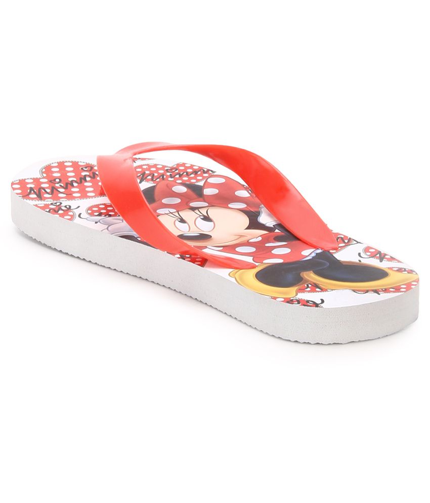 Disney Mickey & Friends Red Flip Flops For Kids Price in India- Buy ...