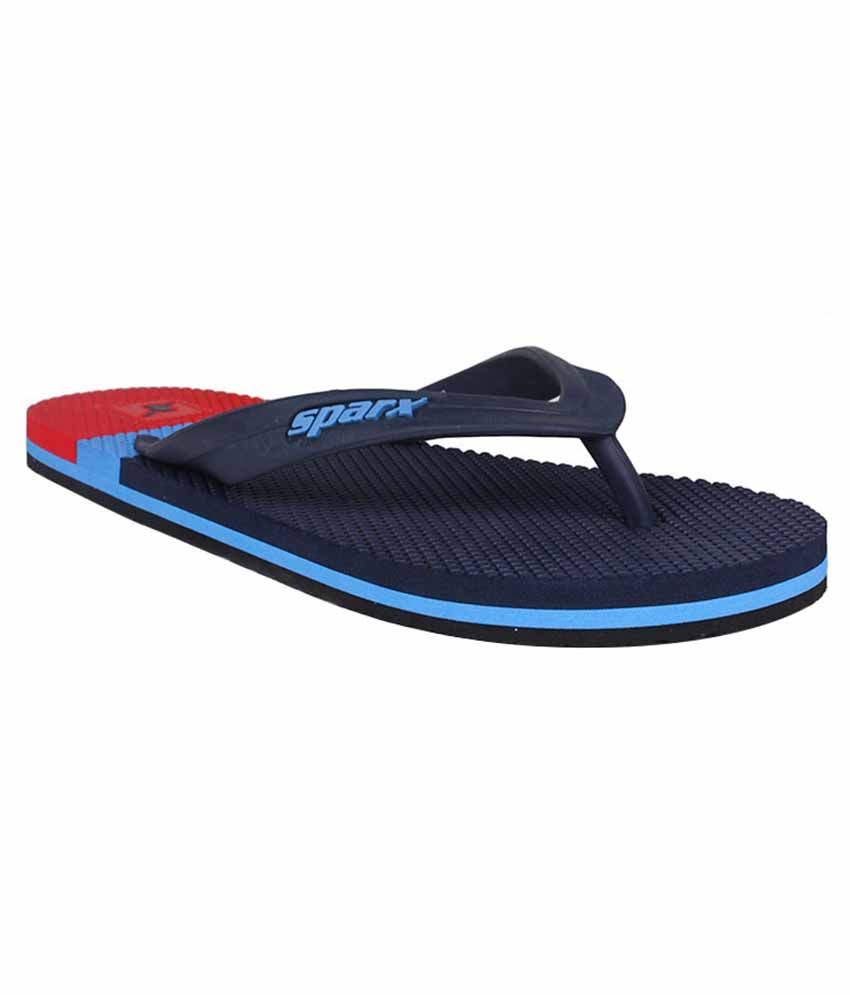 sparx blue slippers