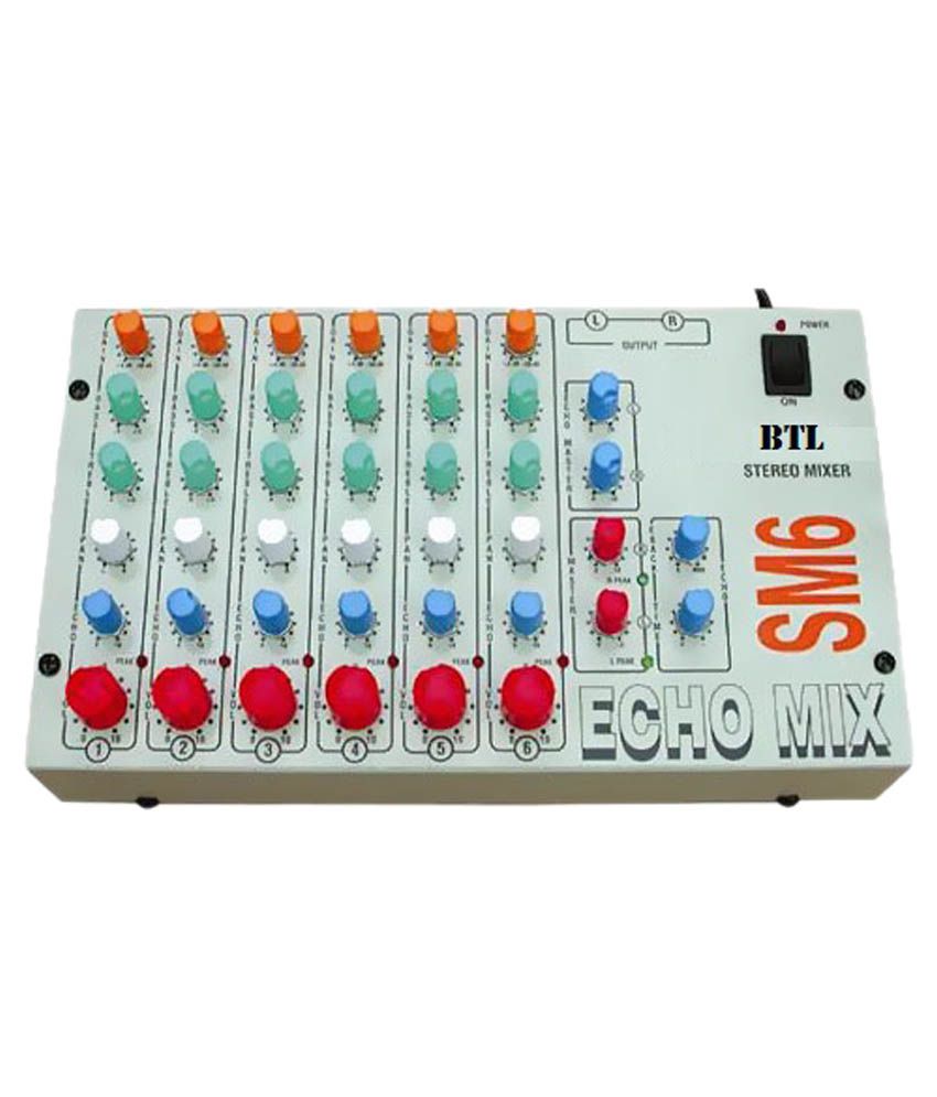 BTL SM6 6 Channel Audio Mixer: Buy BTL 