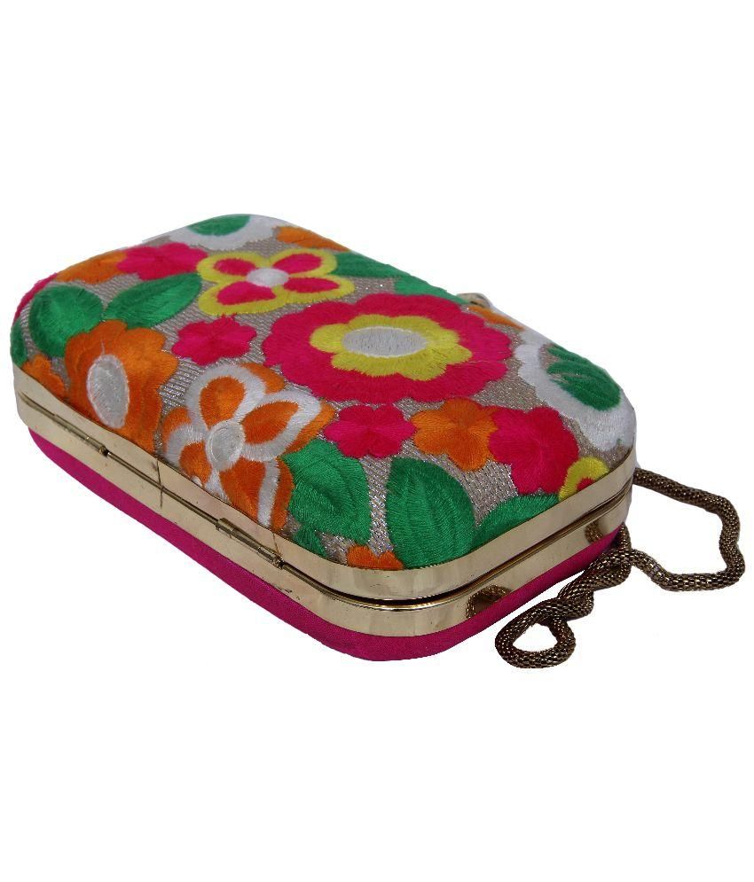 Buy Batua Multi Silk Clutch at Best Prices in India Snapdeal