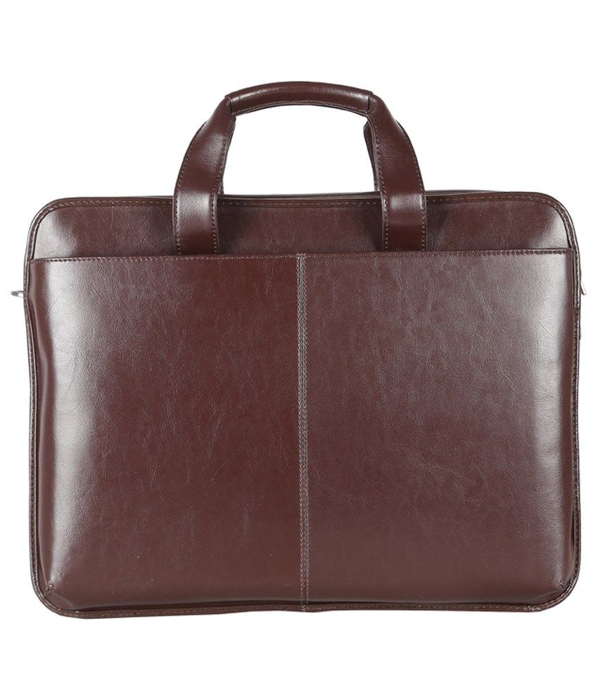 light brown leather briefcase