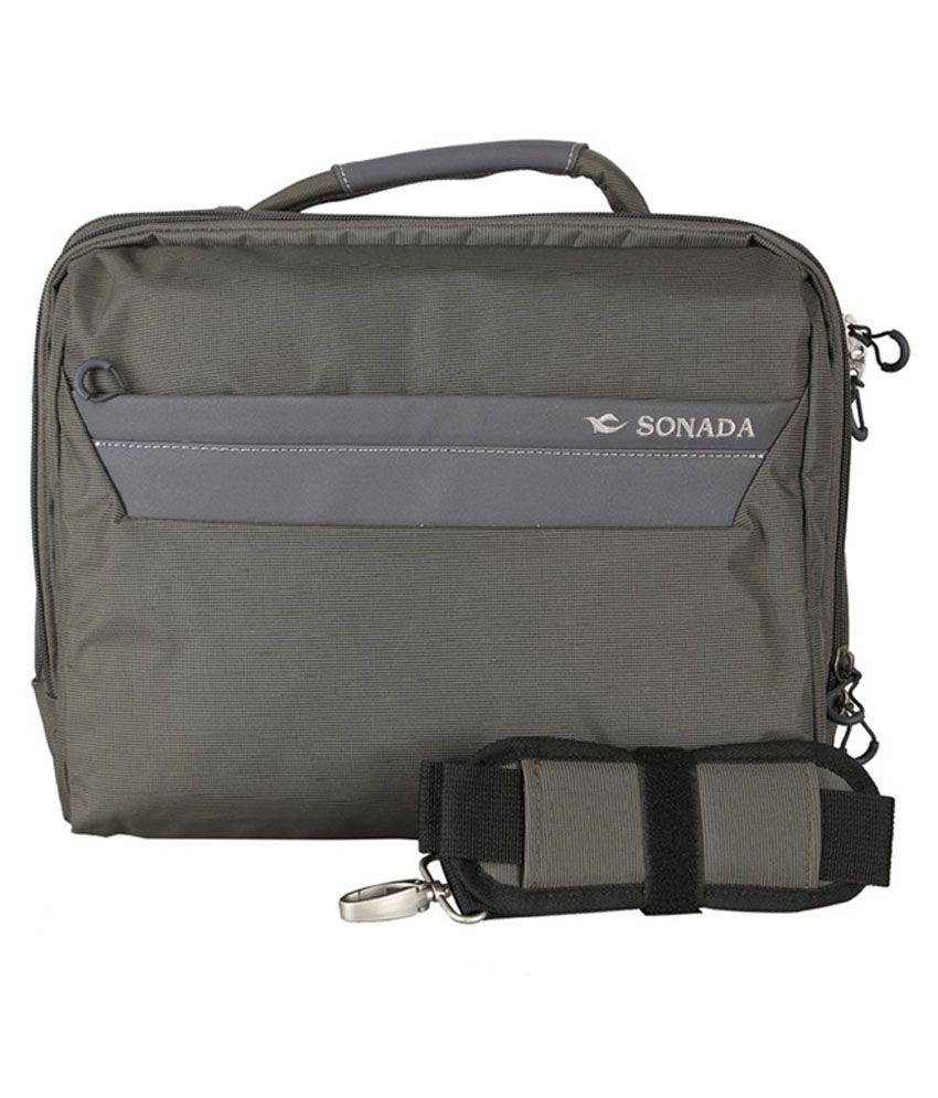 mens grey messenger bag