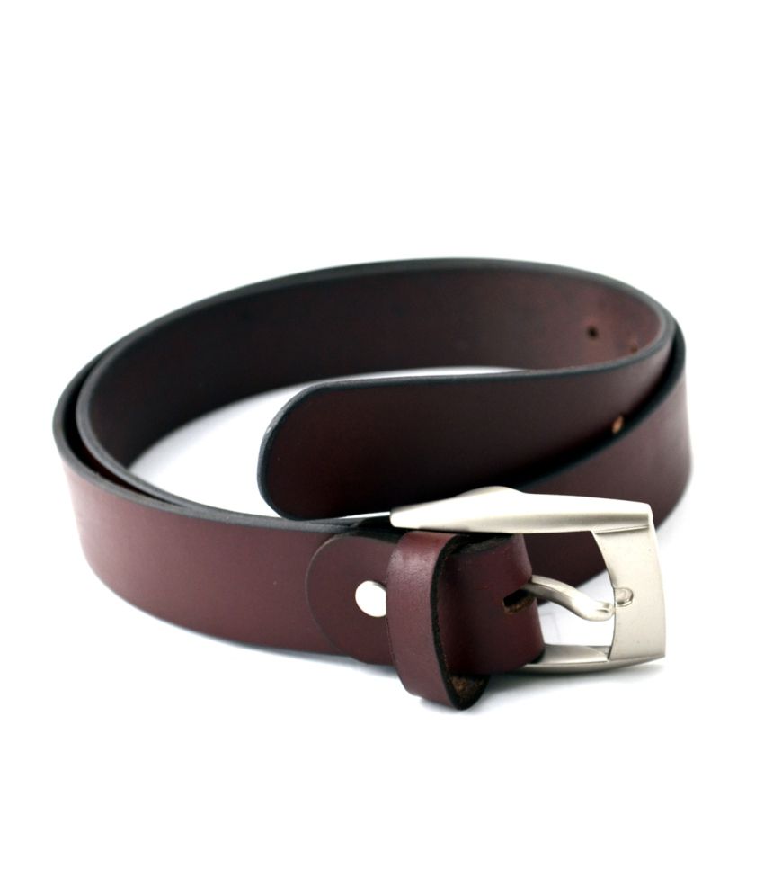 Urban Diseno Maroon Leather Belt for Men: Buy Online at Low Price in ...