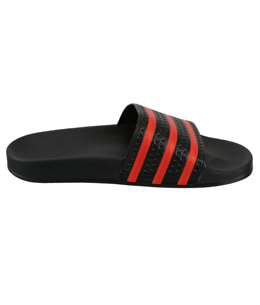 adidas black flip flops snapdeal