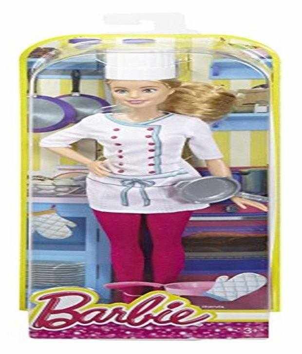 barbie careers bakery chef doll and playset