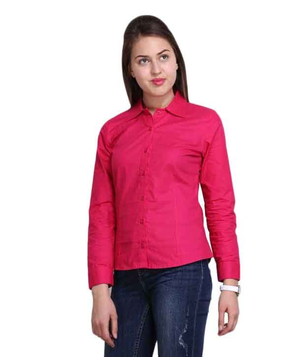 Buy Sierra Pink Cotton Shirts Online at Best Prices in India Snapdeal