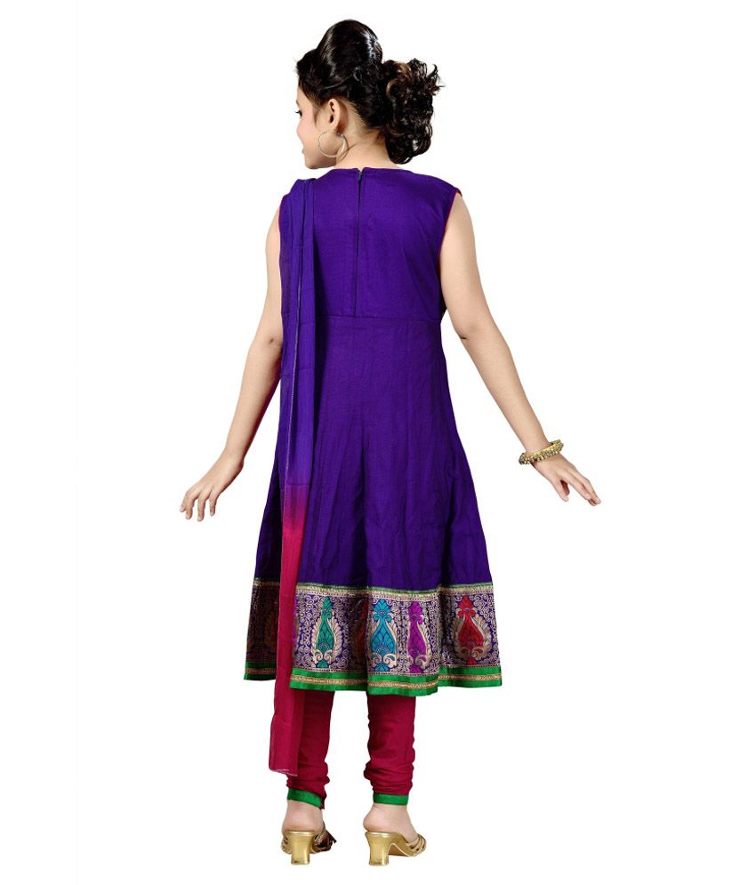 Aarika Girls Anarkali Churidar Suit  Buy Aarika Girls Anarkali Churidar  Suit Online at Low Price  Snapdeal