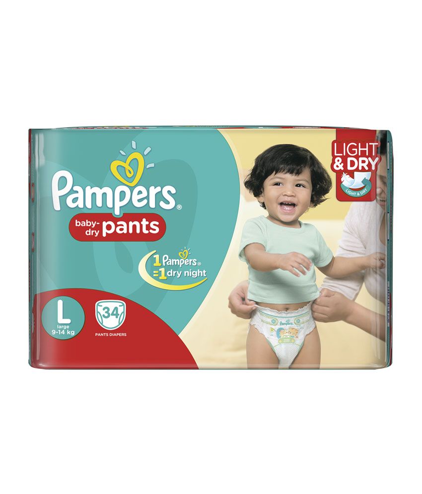snapdeal pampers pants large