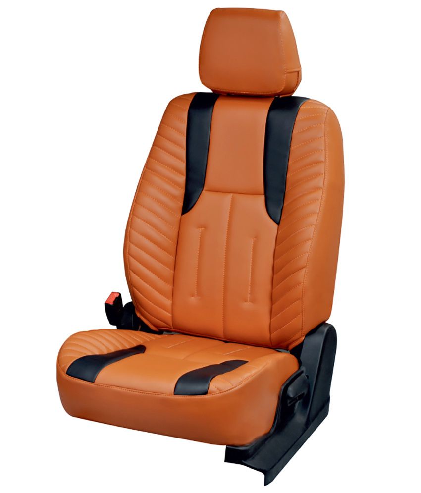 Ar Orange Leatherite Car Seat Cover For Maruti Suzuki Omni Ar Orange Leatherite Car Seat Cover For Maruti Suzuki Omni Set Of 4