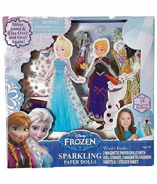 frozen sparkling paper dolls