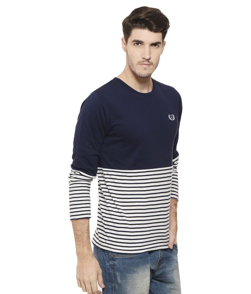 Rigo Navy Round T Shirt