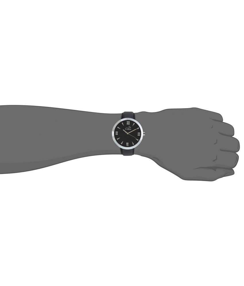 Cargo Black Leather Analog Watch Buy Cargo Black Leather Analog Watch