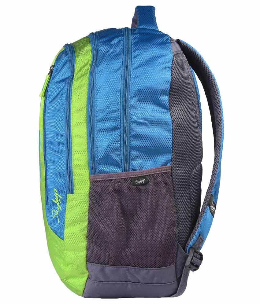 Skybags Green and Blue Polyester 
