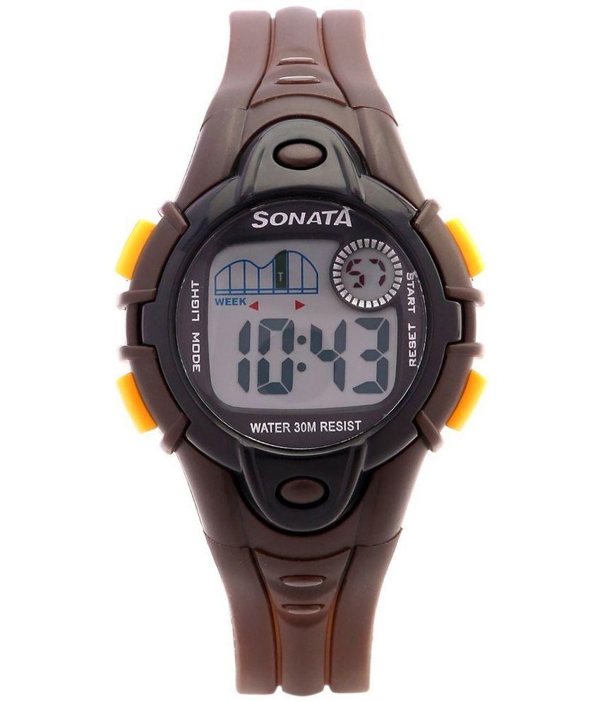 how to set time in digital watch sonata
