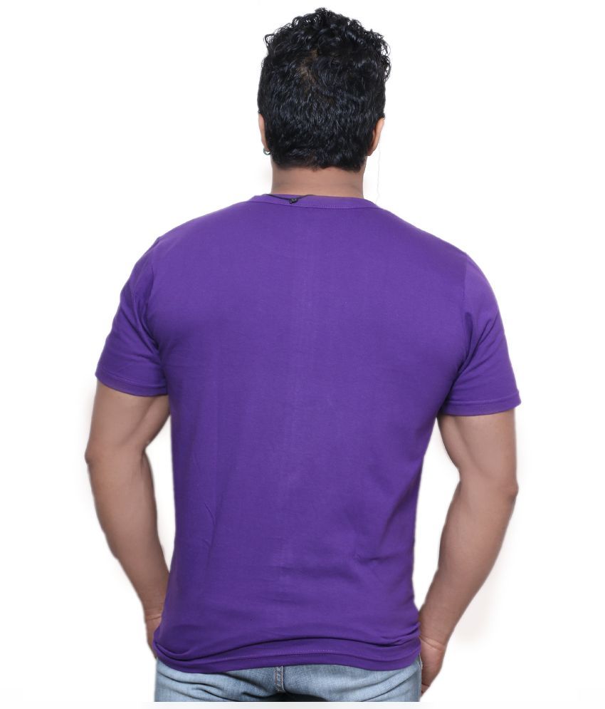 mens purple v neck t shirt