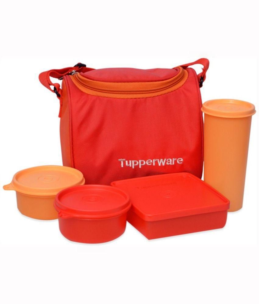     			Tupperware 4-Pieces Lunch Set with Bag 