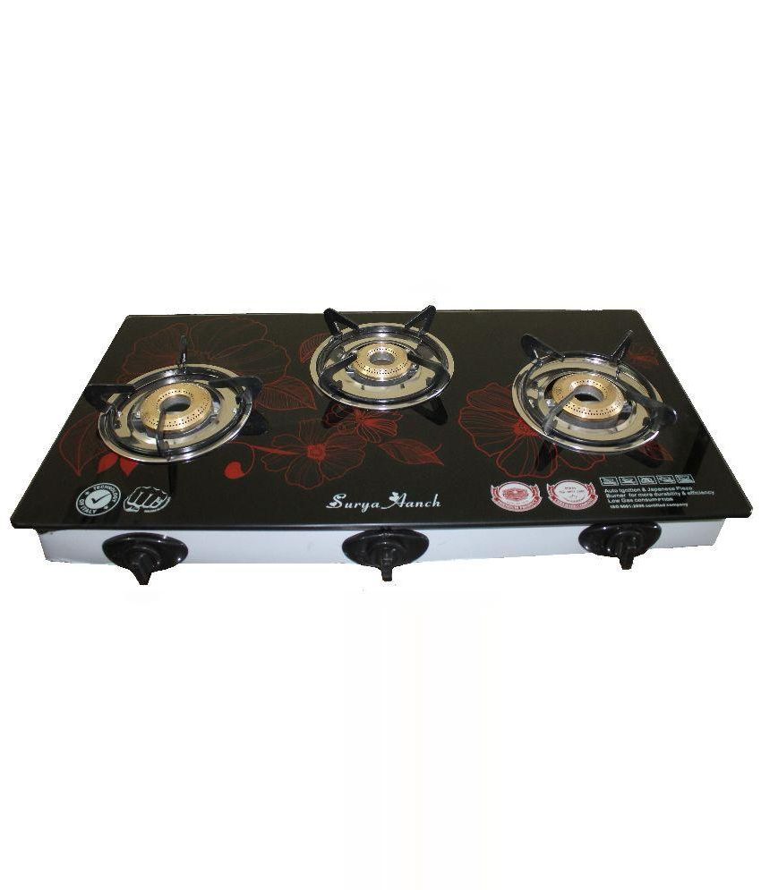 surya aanch 3 burner gas stove