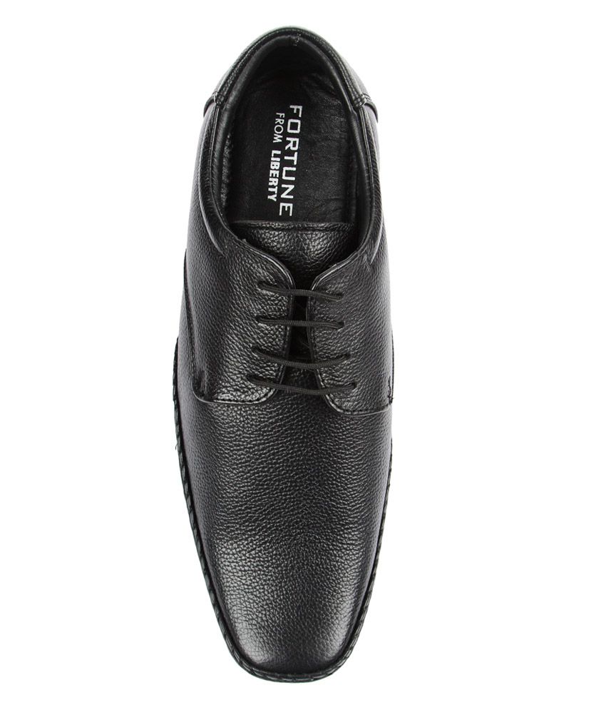 Liberty Black Derby Formal Shoes 