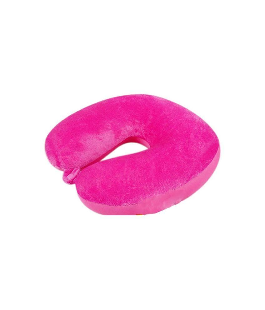 light pink neck pillow