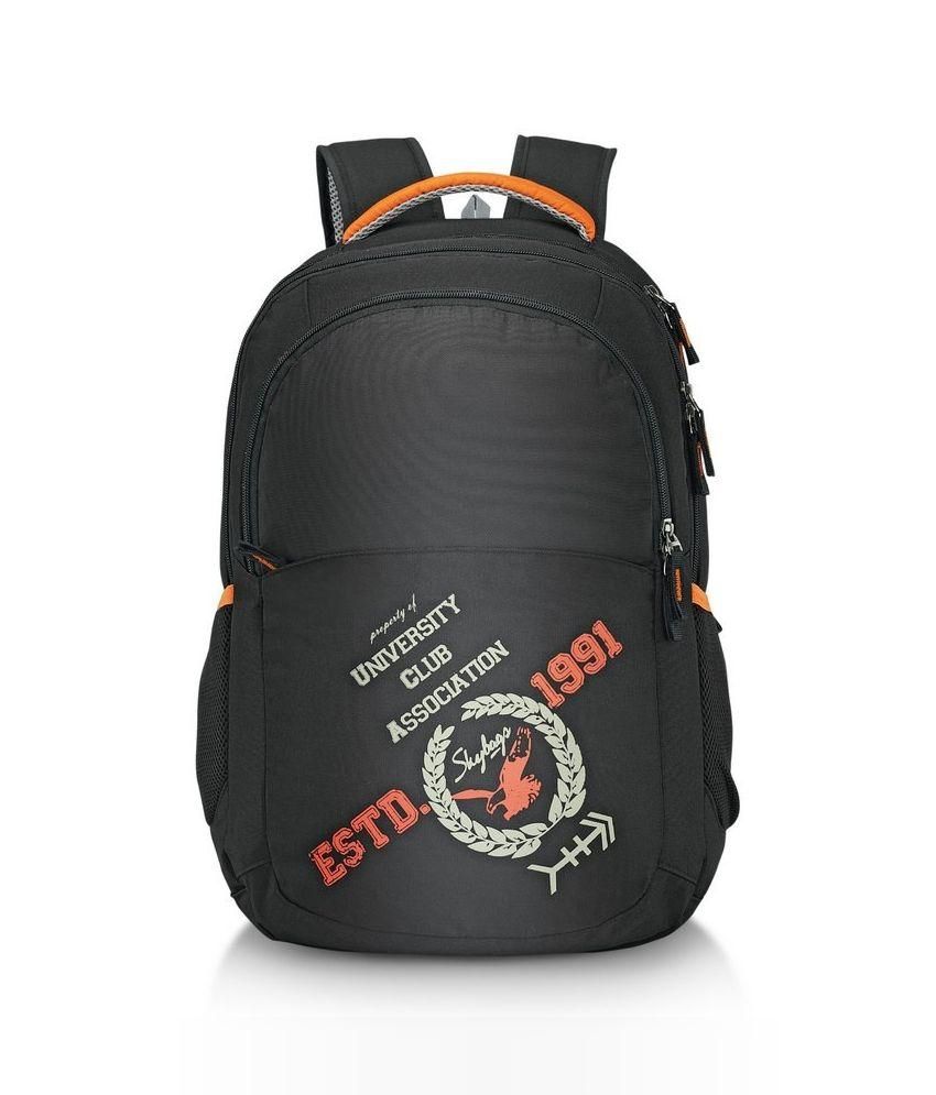 Skybags Geek 01 Black Polyester Laptop Backpack - Buy Skybags Geek 01 ...