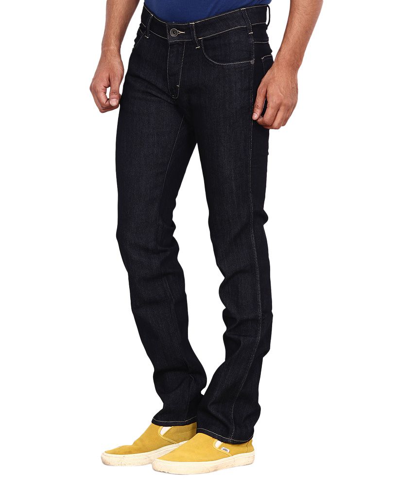 Wrangler Navy Slim Fit Jeans - Buy Wrangler Navy Slim Fit Jeans Online ...