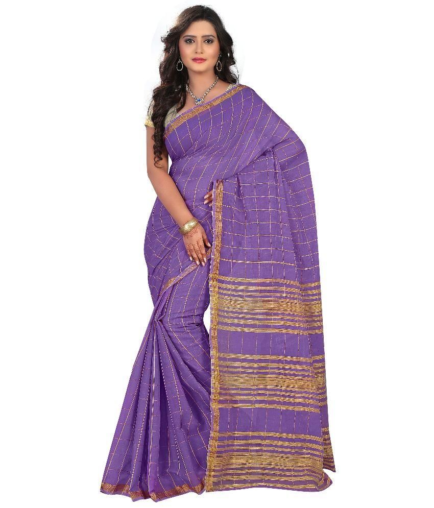 purple cotton sarees