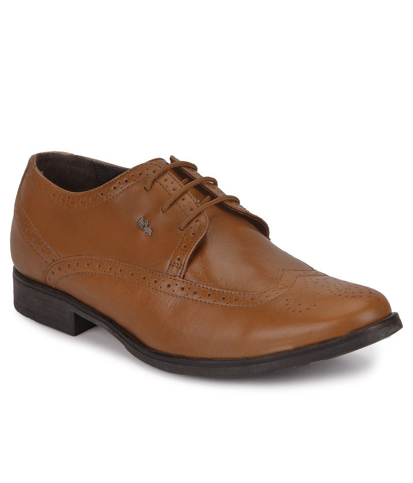 allen cooper tan formal shoes