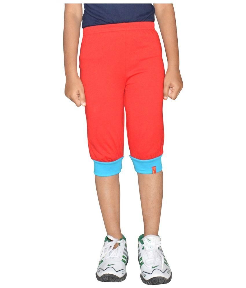 Arihant Red Capri For Girls - Buy Arihant Red Capri For Girls Online At 