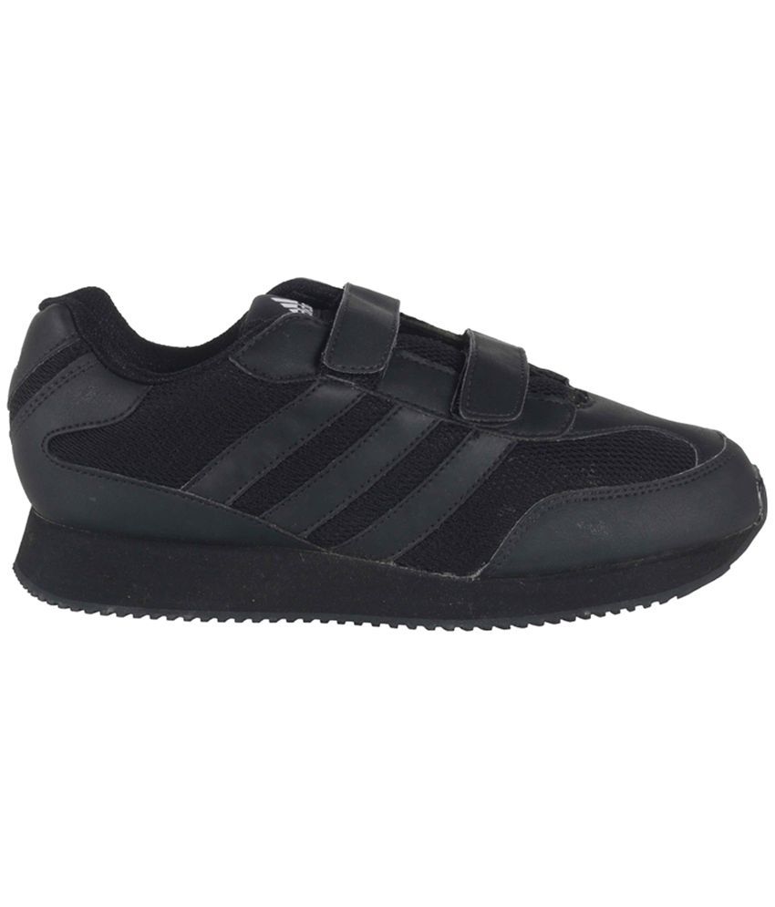 adidas black school shoes with velcro