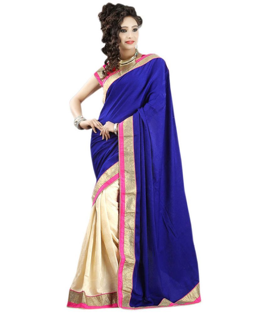     			AV Designer Beige Chiffon Saree