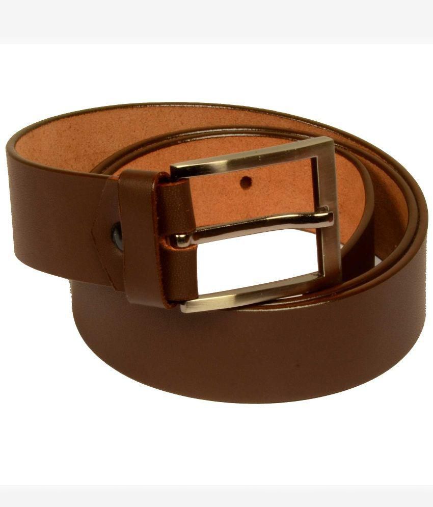 Shree Brown Leather Formal Belt for Men: Buy Online at Low Price in ...