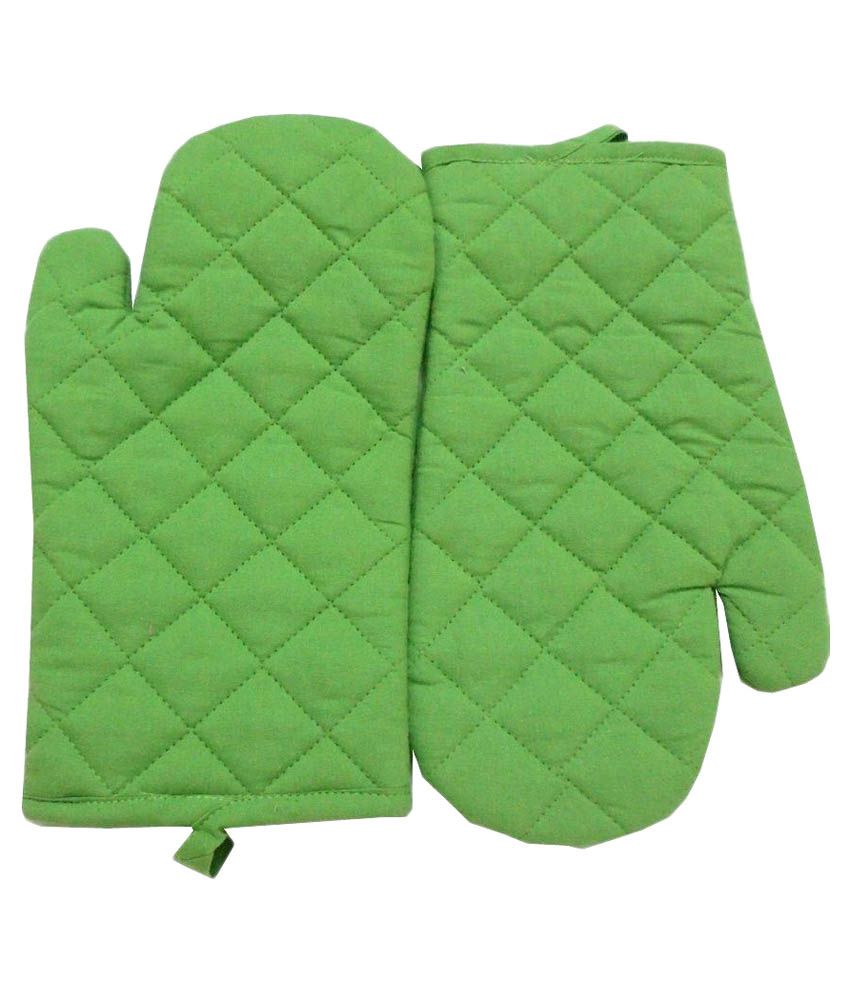     			Tidy Green Cotton Mittens - Pack of 2