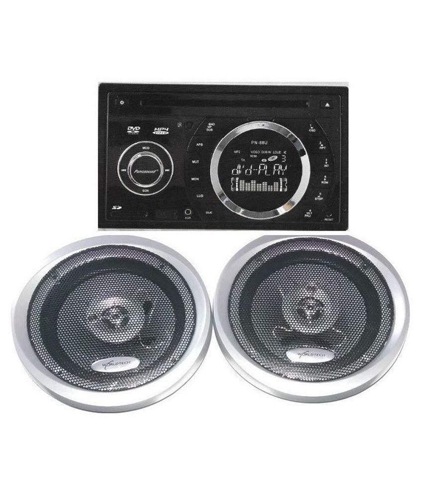 Panasound Pn88u 2 Din DVD and USB Player with 2 WT Speakers Buy Panasound Pn88u 2 Din DVD and