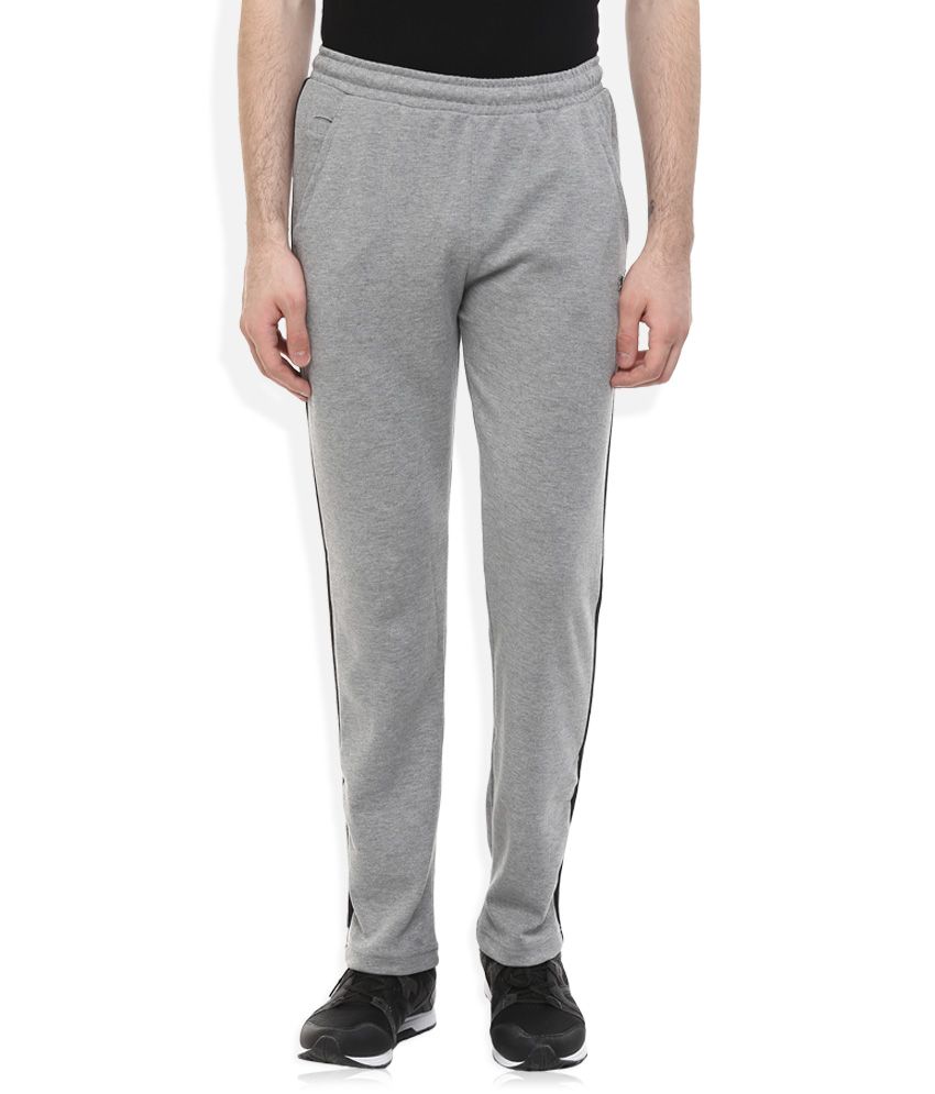 gray track pants outfit