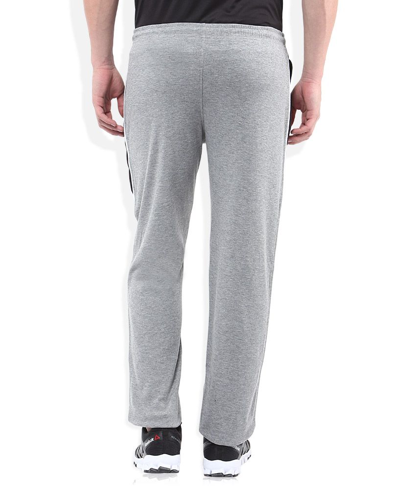 gray track pants outfit