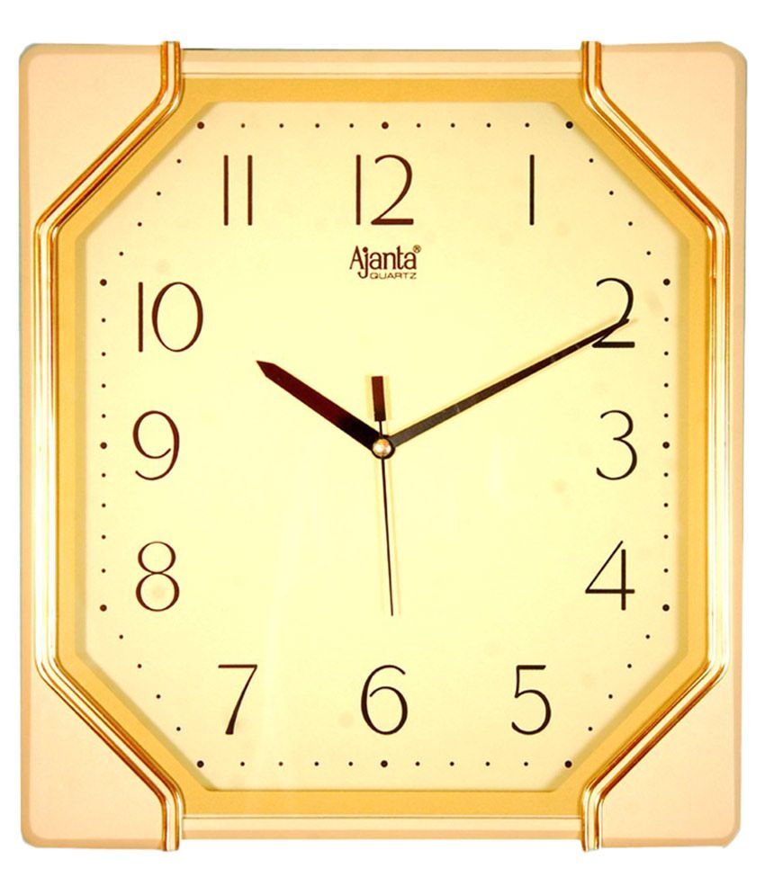 ajanta-yellow-analog-wall-clock-buy-ajanta-yellow-analog-wall-clock-at