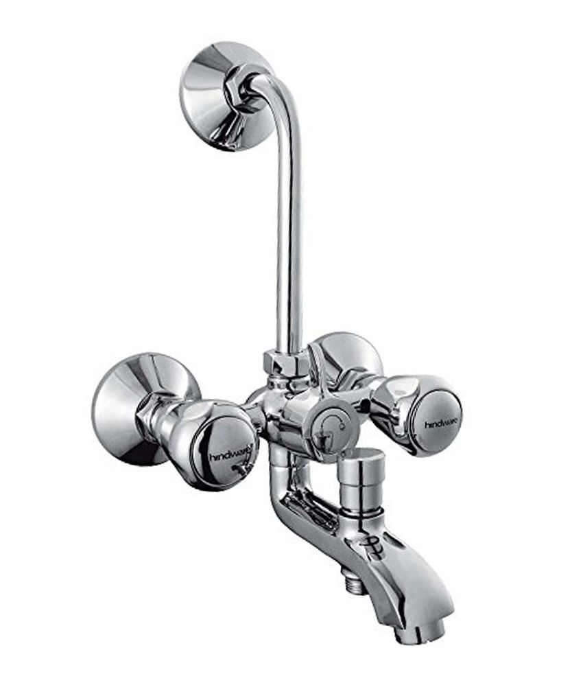 Buy Hindware Wall Mixer 3 In 1 Hand Shower With 115 Mm Long Bend Pipe - F100022 Online at Low 