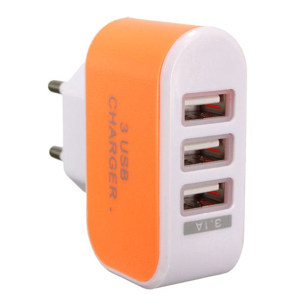 Reliable Universal 3.1A EU Plug 3 Port USB Wall Charger Charging Travel