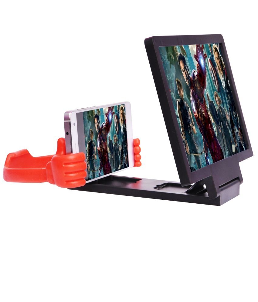 EdgeMark 3D Glass Screen Enlarger Color Black Mobile Enhancements