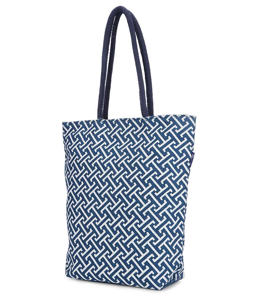 Honey By Pantaloons Navy Jute Tote Bag - Buy Honey By Pantaloons Navy ...