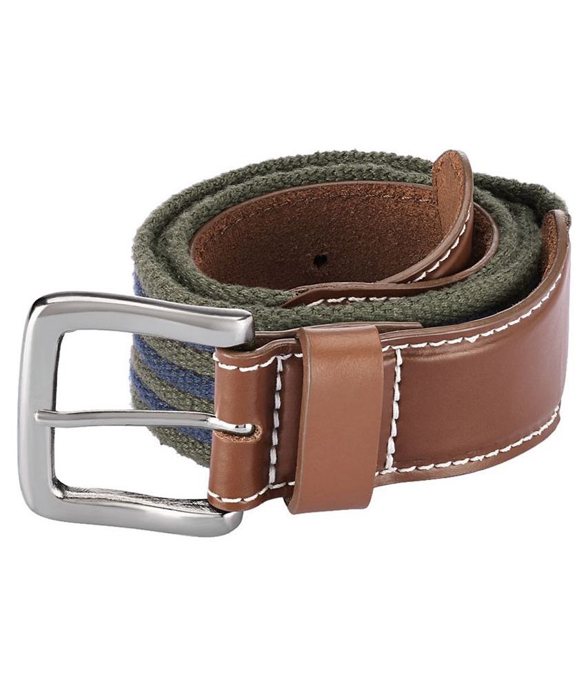Parx Brown Canvas Casual Belt for Men: Buy Online at Low Price in India ...