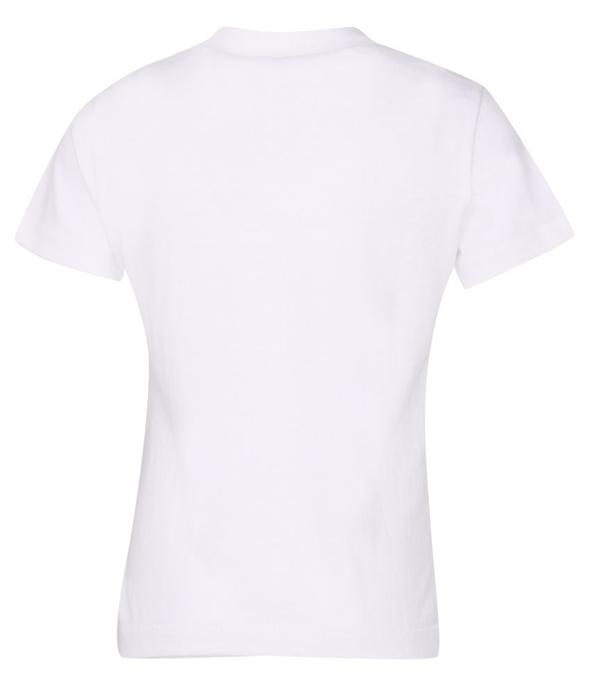 United Colors of Benetton White Half Sleeves T Shirts - Buy United ...
